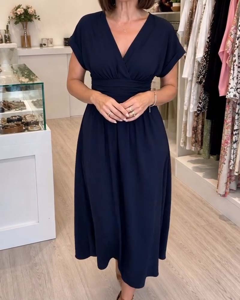 Robe Col V Cintrée Ligne A