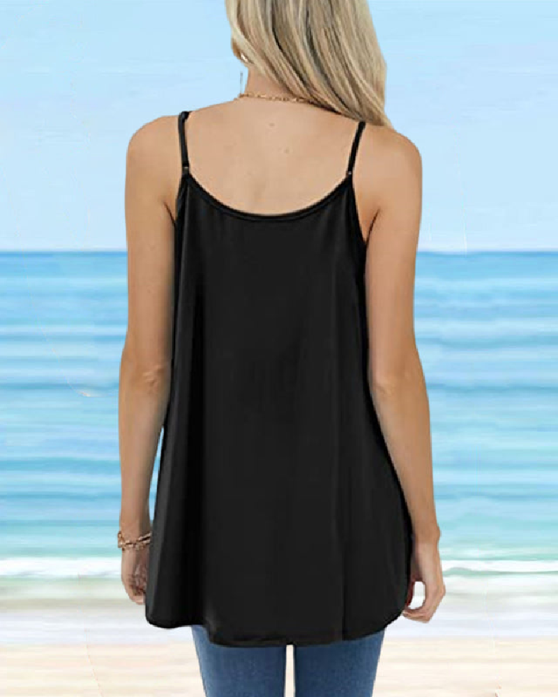 Camisole Femme Basique Col Rond