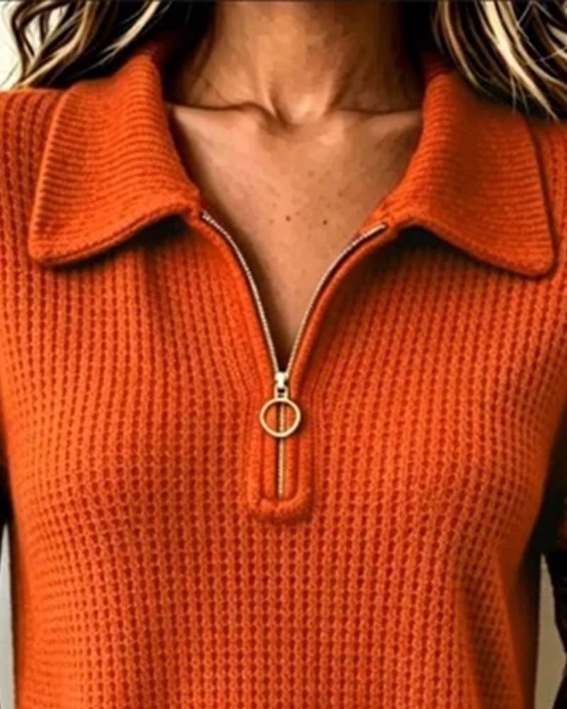 Sweat‑shirt Manches Longues Col Revers