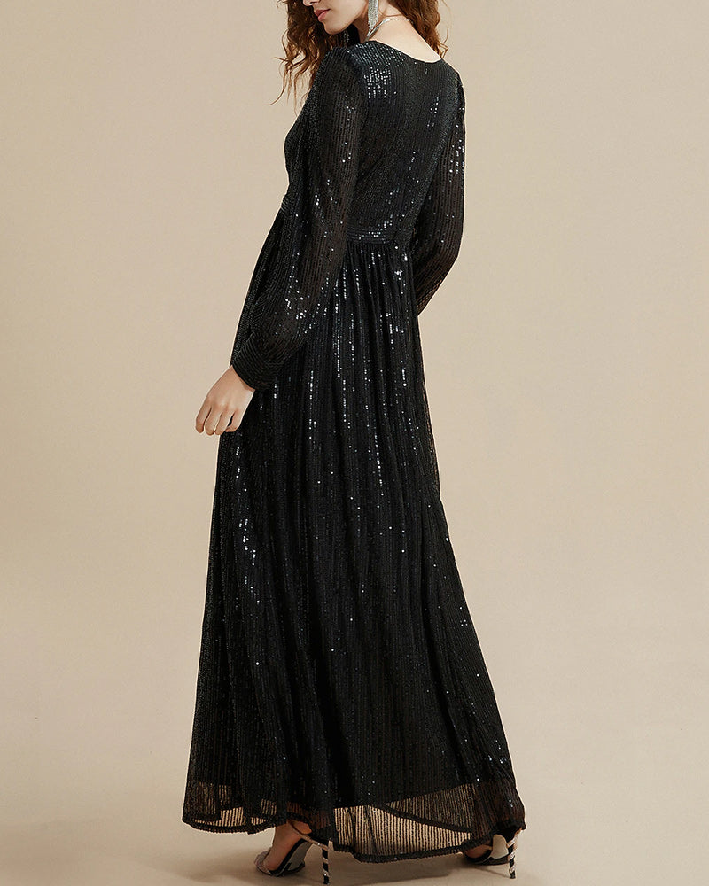 Robe avec paillettes et élégance