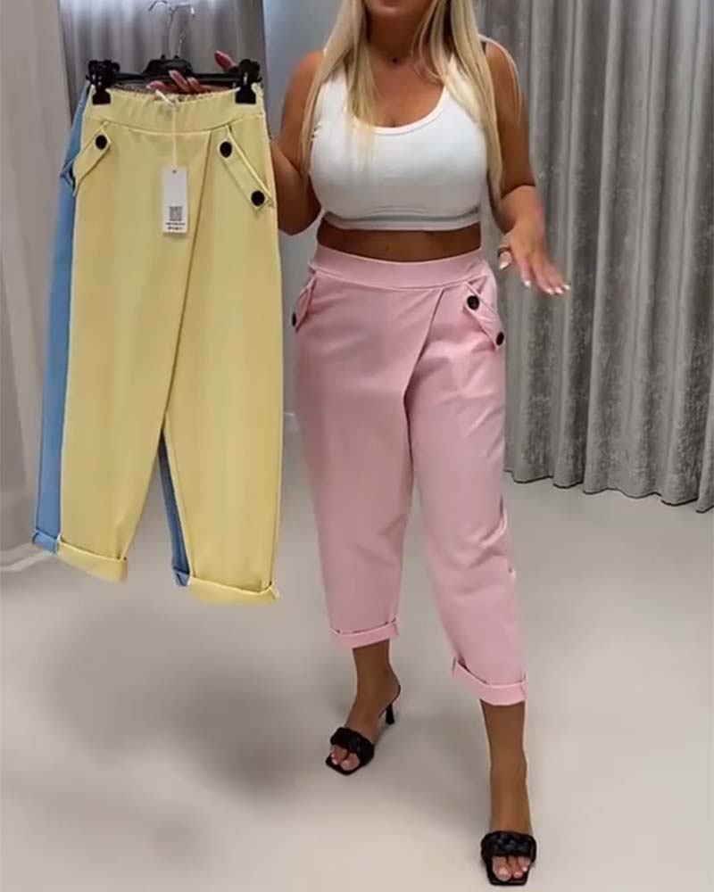 Pantalon Designer Cheval Visage Harem