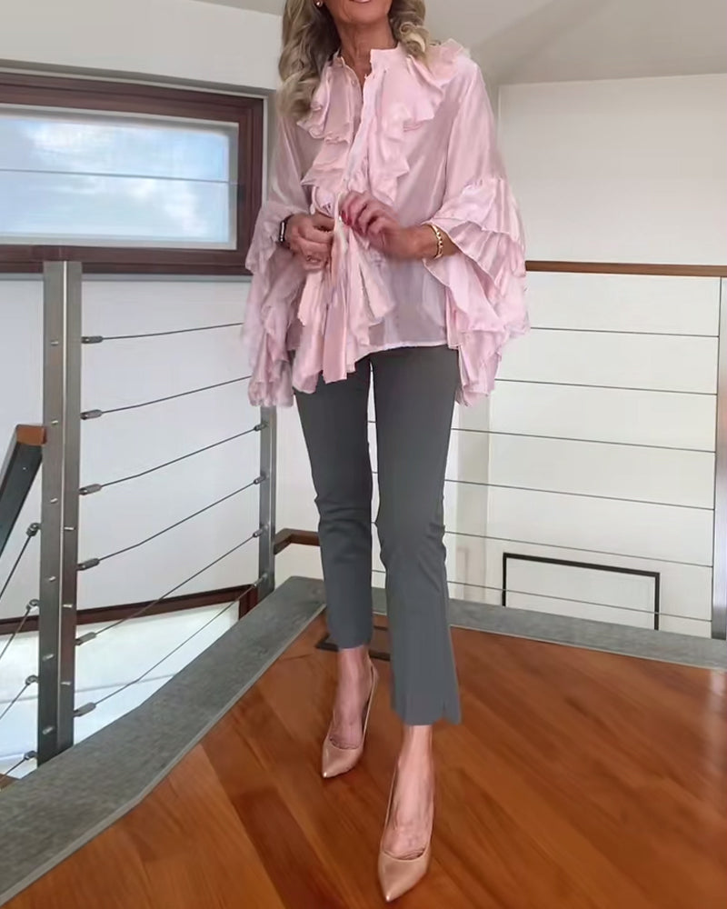 Blouse à la Mode à Volants