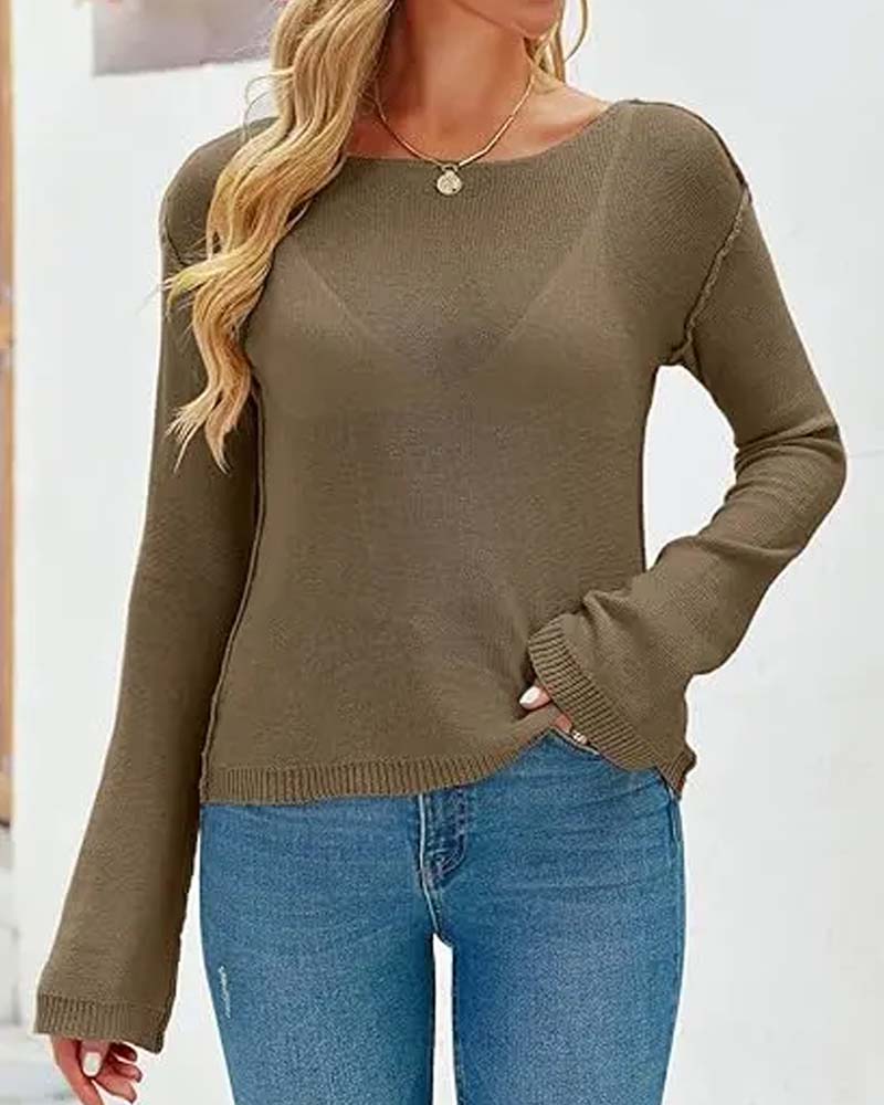 Pull Uni Manches Longues