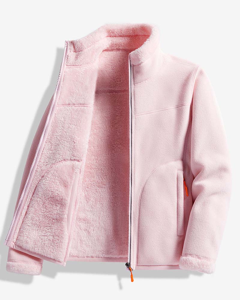 Veste Unie Manche Longue Décontractée