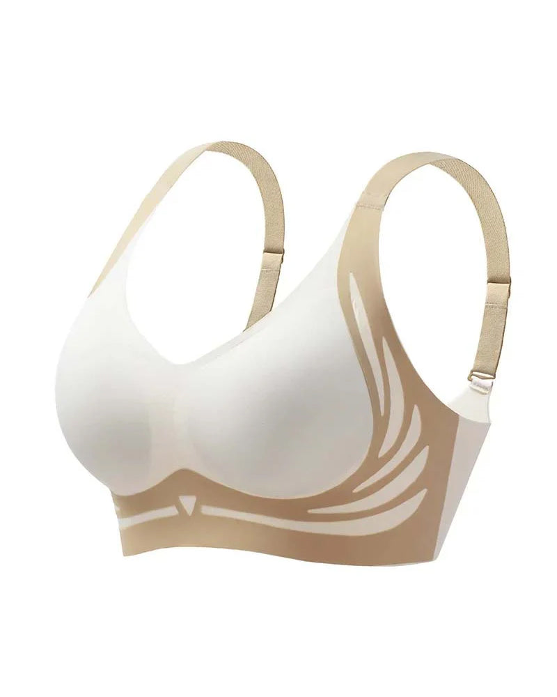 Soutien-gorge push-up sans armatures liftant anti-relâchement