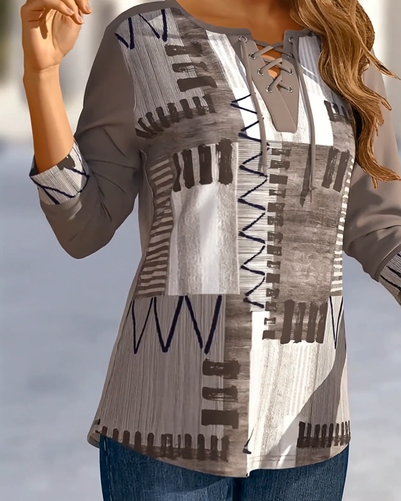 Haut Élégant Bretelles Croisées Imprimé Écossais