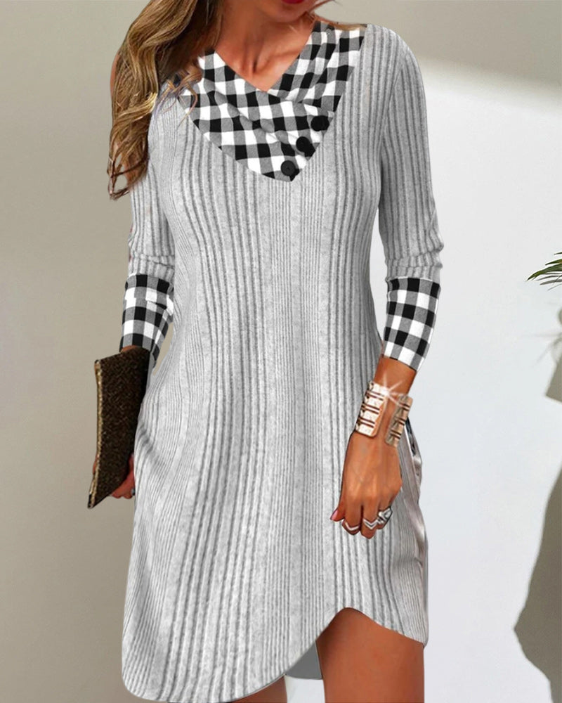 Robe décontractée à encolure en V