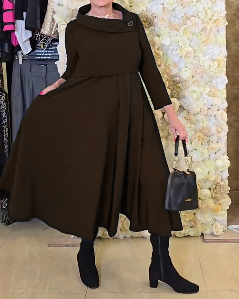 Robe Tendance Street Uni A-Ligne