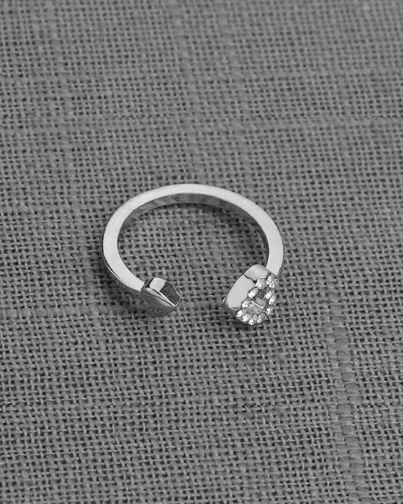 Bague découpe double coeur