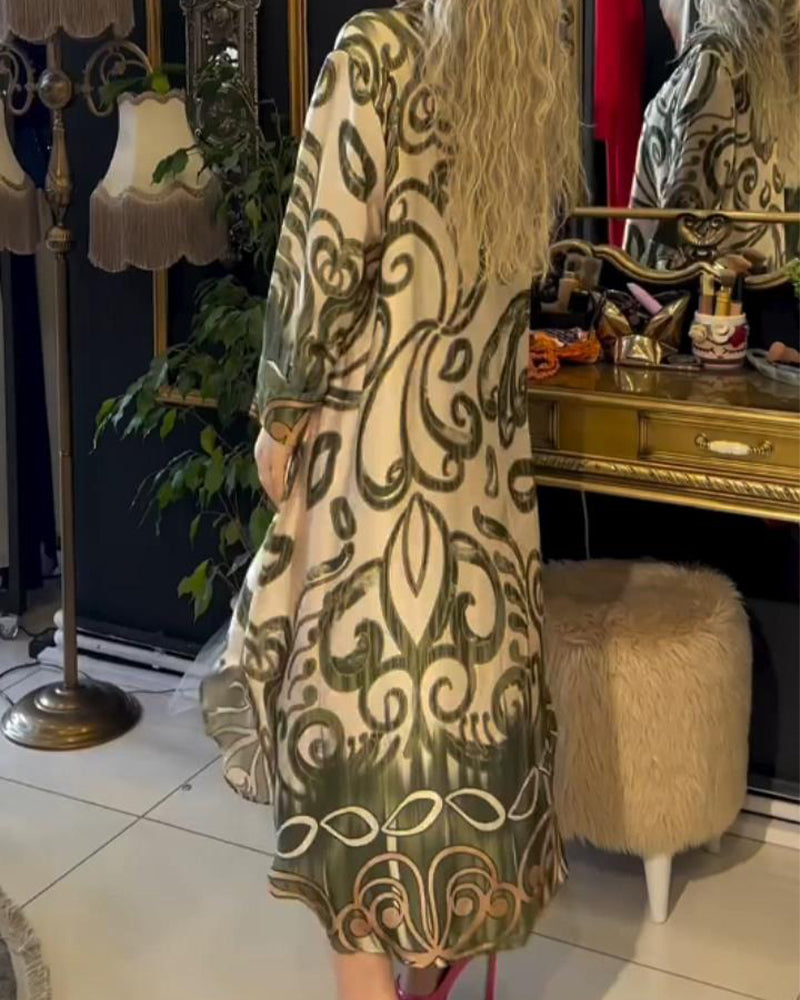 Robe imprimée ample et élégante