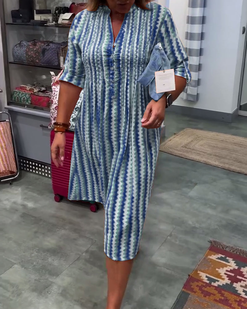 Obe À Imprimé Vagues