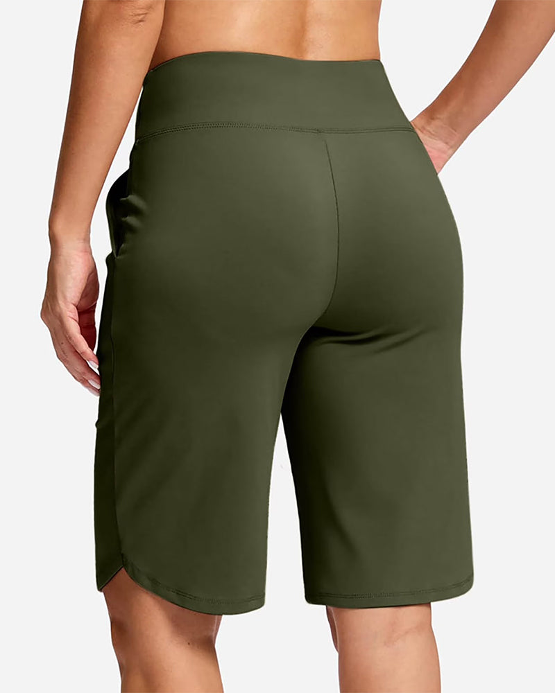 Pantalon À Taille Basse Unie Sport Décontracté