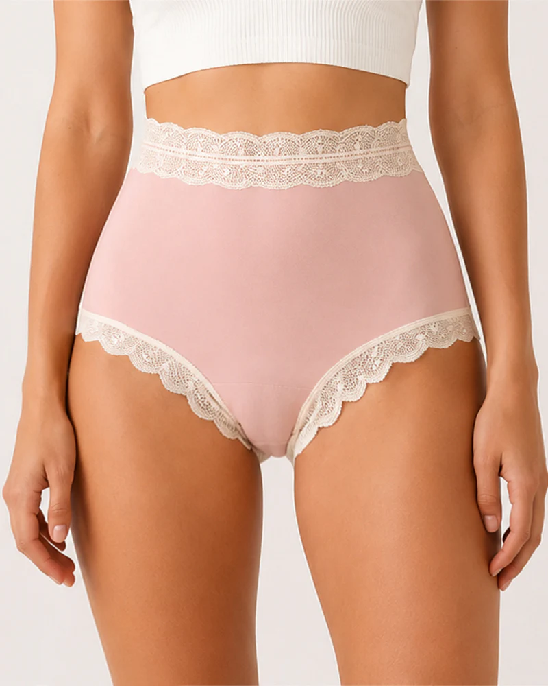 Lingerie Taille Haute Contrôle Du Ventre Sans Couture Dentelle