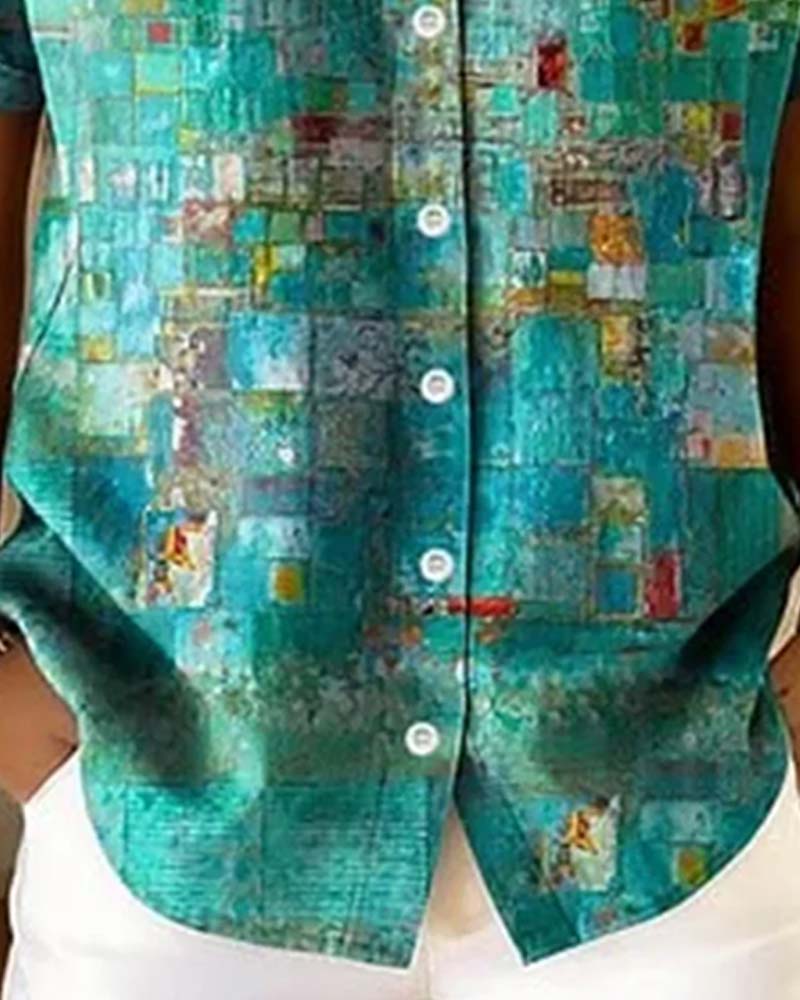 Chemise Carreau Contraste Design