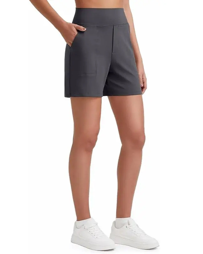 Short Taille Haute Athlétique Course
