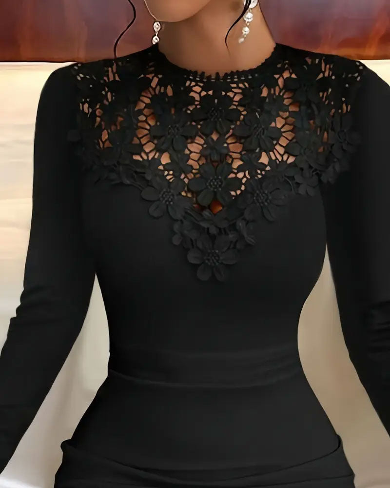 Robe Patchwork À Coupe Slim Bodycon