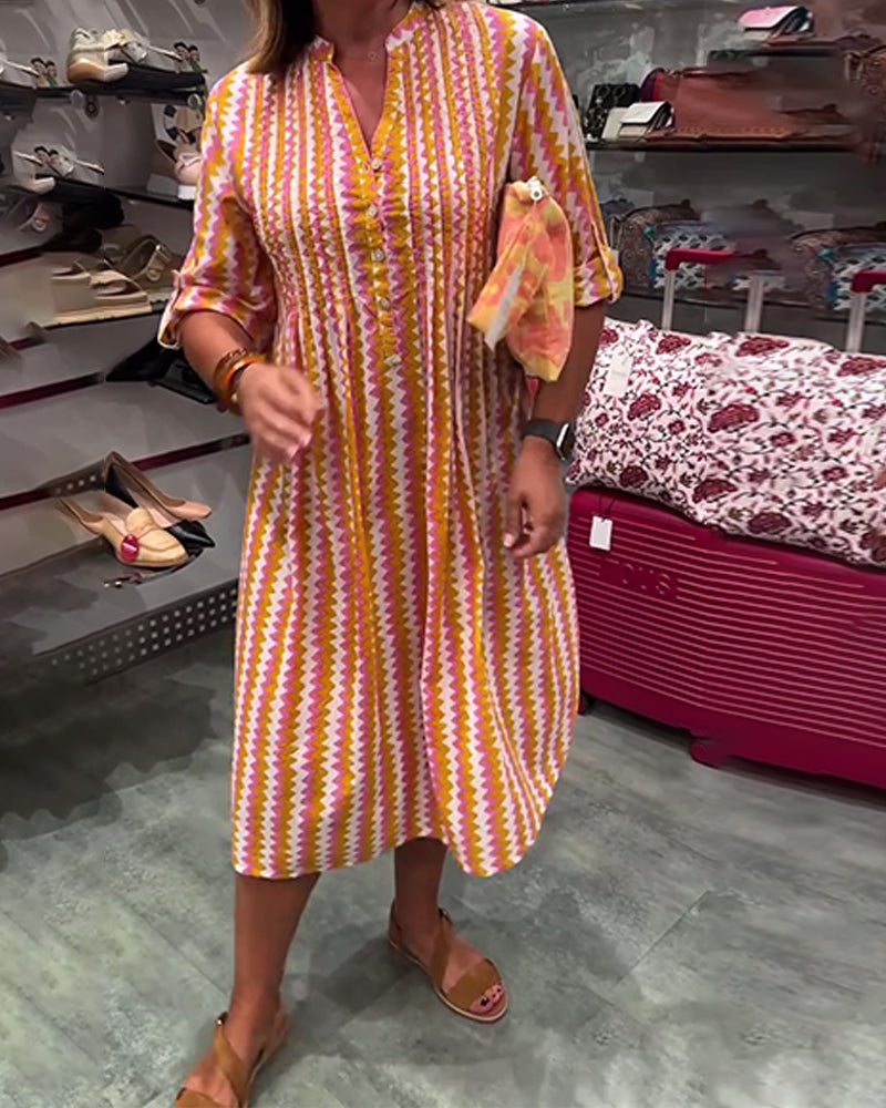 Obe À Imprimé Vagues