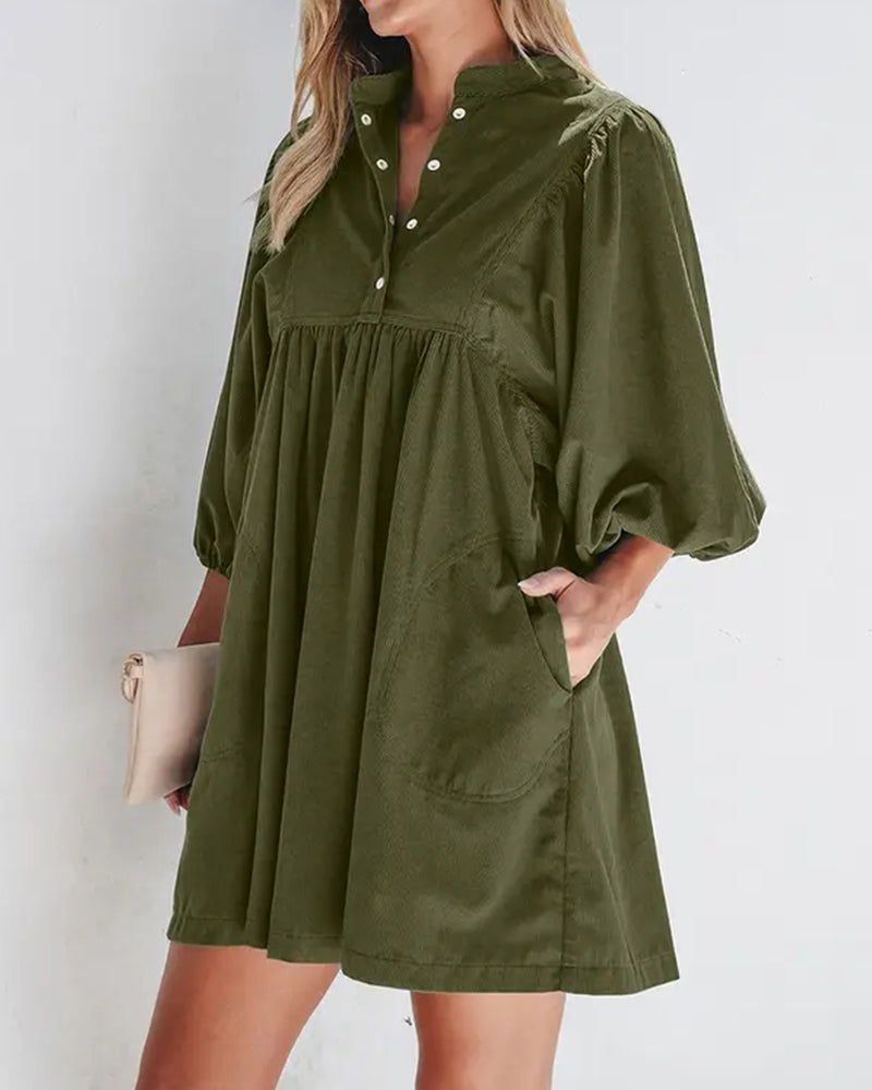 Robe Plain Corduroy Mini