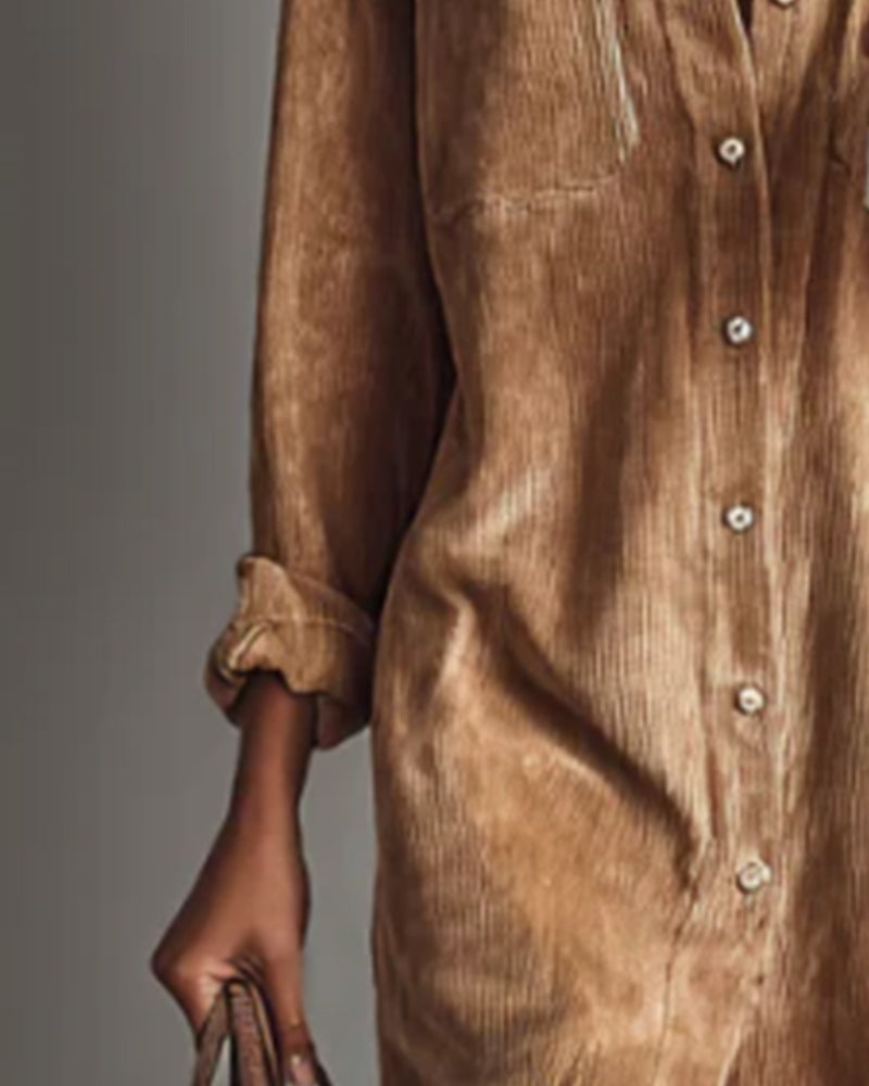 Robe Tendance Et Élégante À Revers