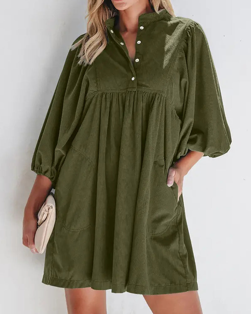 Robe Plain Corduroy Mini