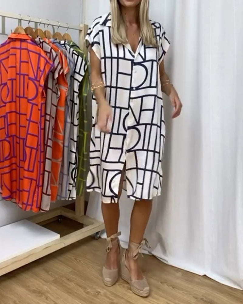 Robe décontractée imprimée pour femme