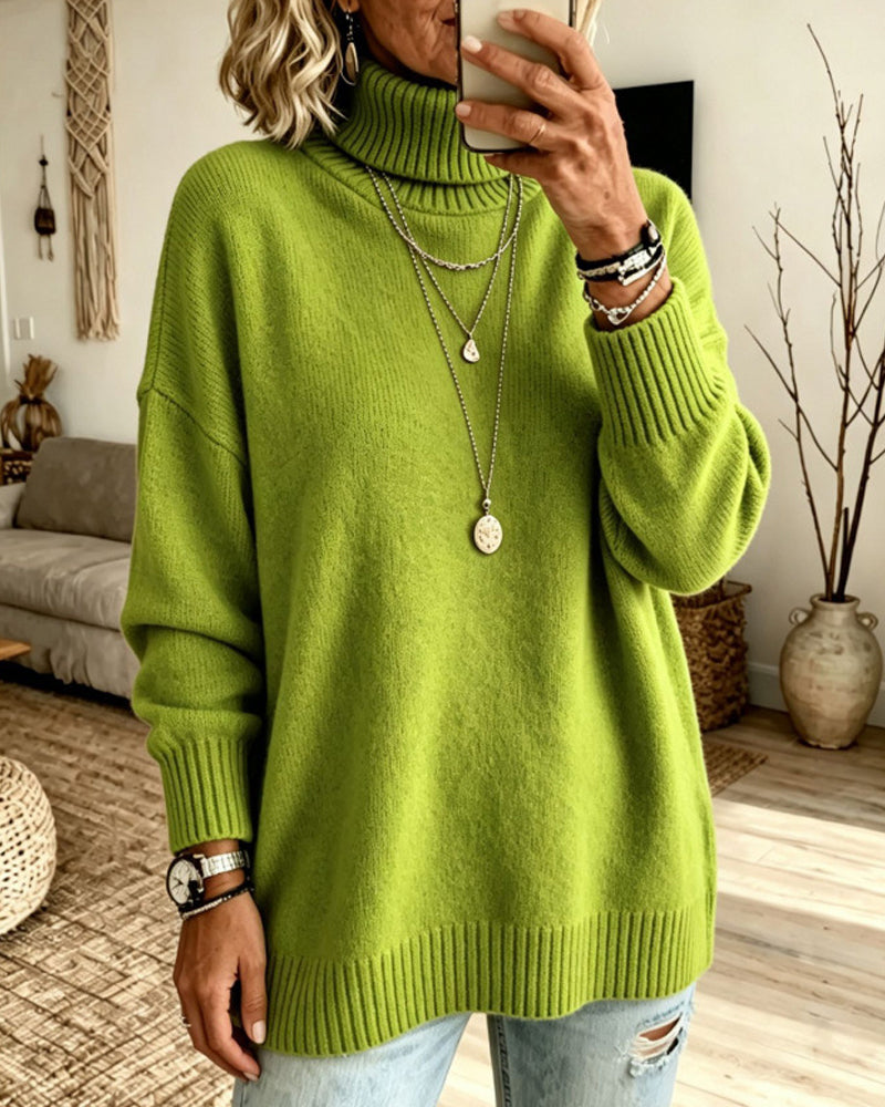 Pull-Over Col Haut Ample