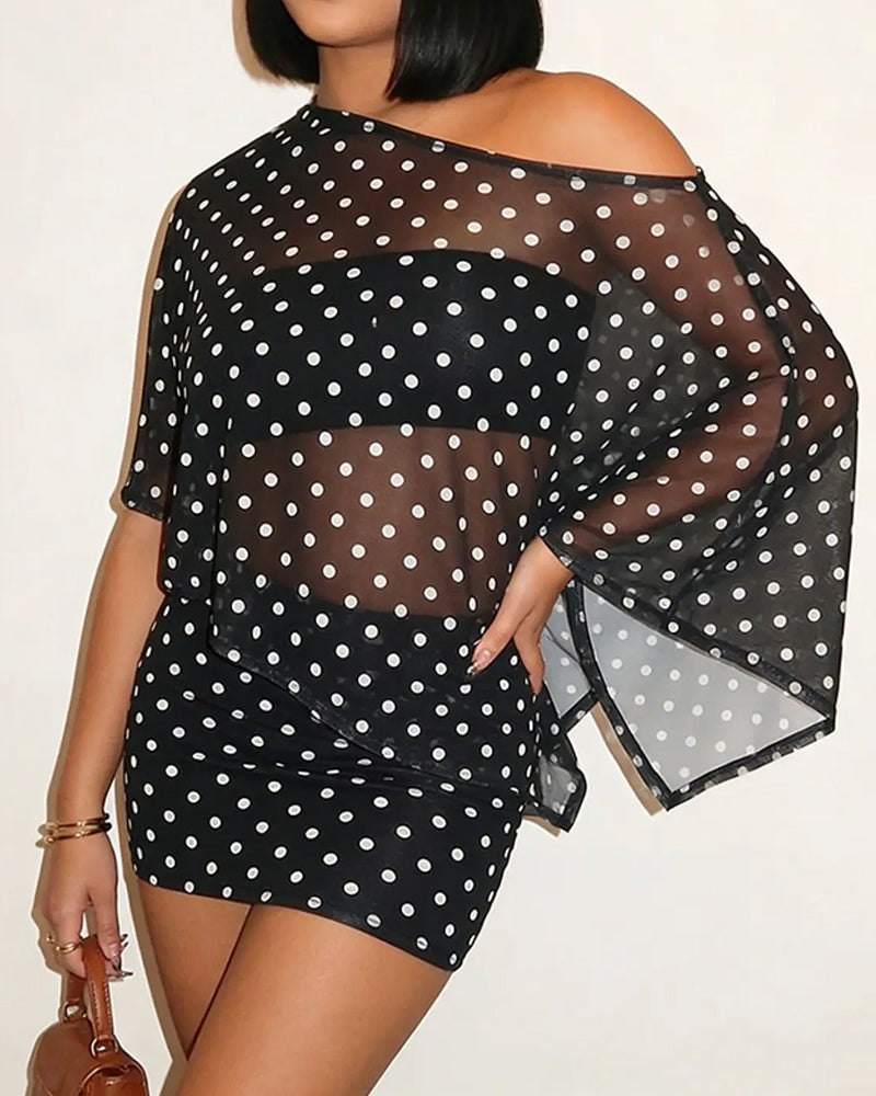 Ensemble Avec Haut Style Châle Et Jupe Moulante