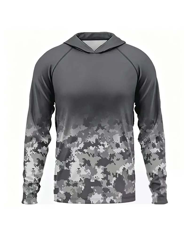 Top Homme Capuche Camouflage Dégradé
