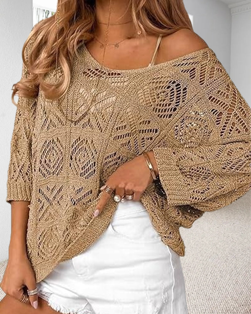 Pull-Over Découpé Manche 3/4