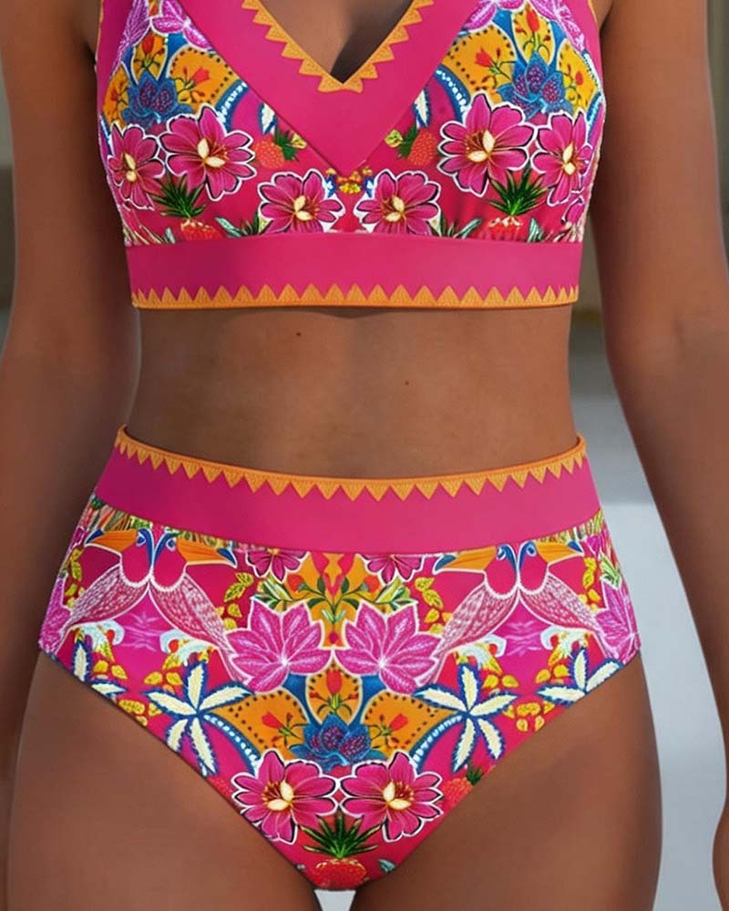 Bikini Ethnique Floral Col V