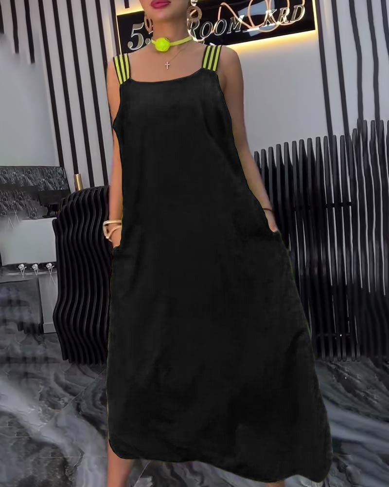 Robe Bretelles Séparées Lâche