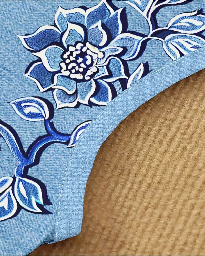 Robe Sans Manches Imitation Denim