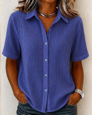 Chemise À Manches Courtes Et Col