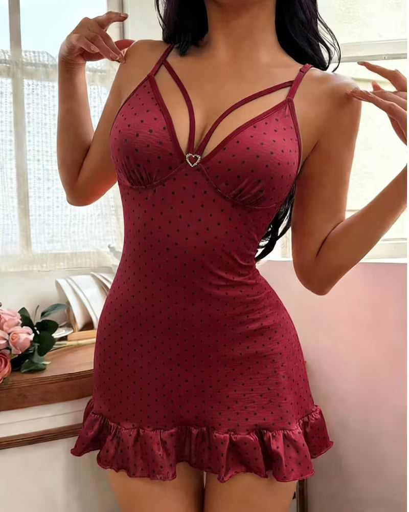 Robe Sexy Bretelles Spaghetti Nuit