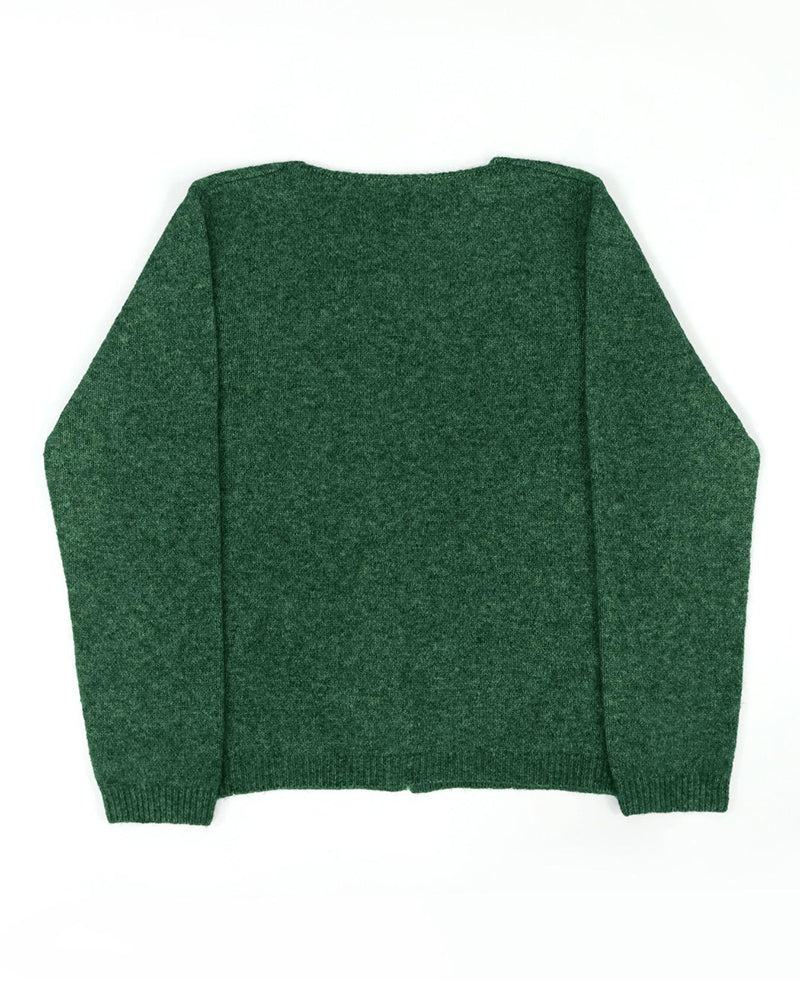 Pull Bouton Irrégulier Unie