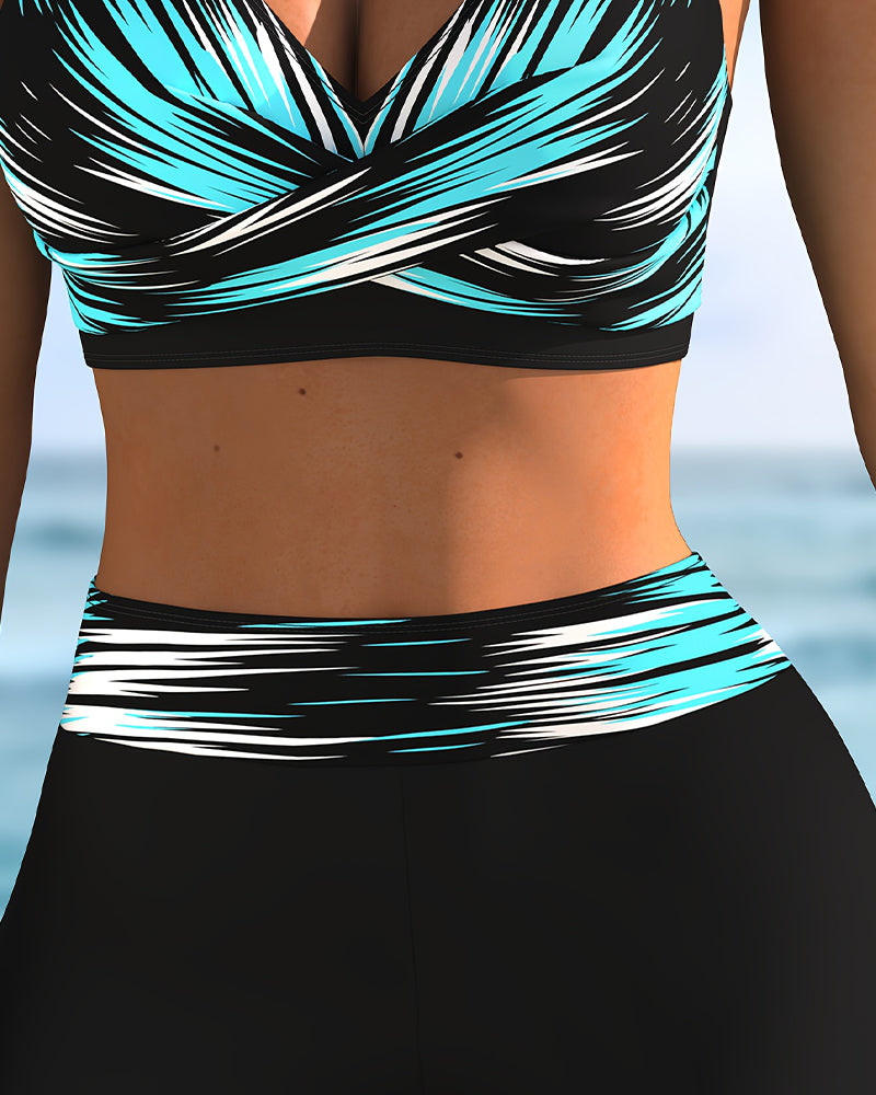 Bikini Dégradé Croix Boxer Short