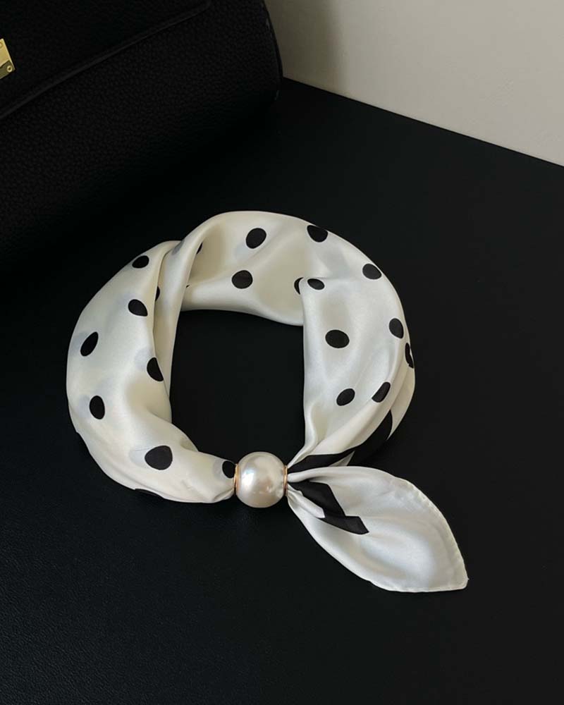 Glamour Sans Effort: Écharpe Collier De Perles 🧣