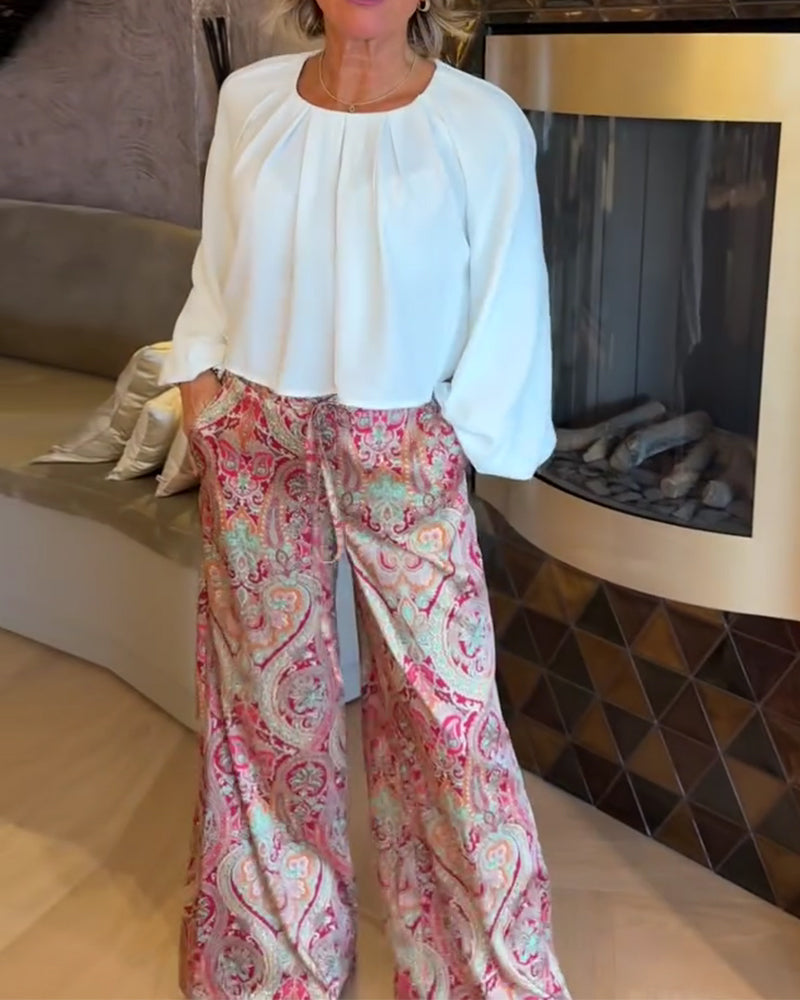 Blouse Française Manche Bouffante Courte