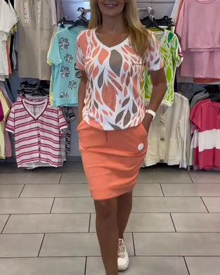 Costume Élégant Style Bureautique Jupe Deux Pièces