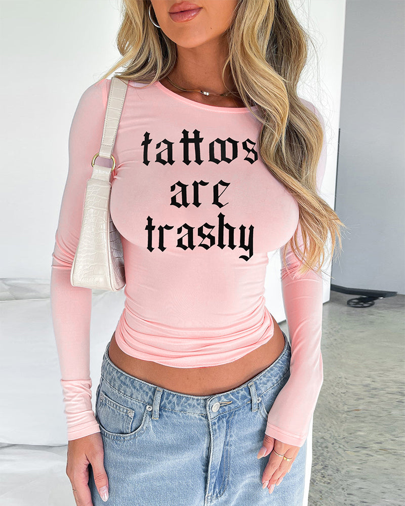 T-Shirt Manches Longues Ajustées