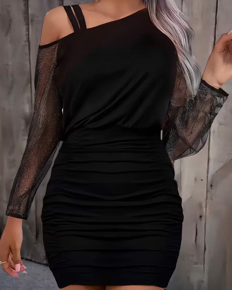 Robe Uni Manches Longues