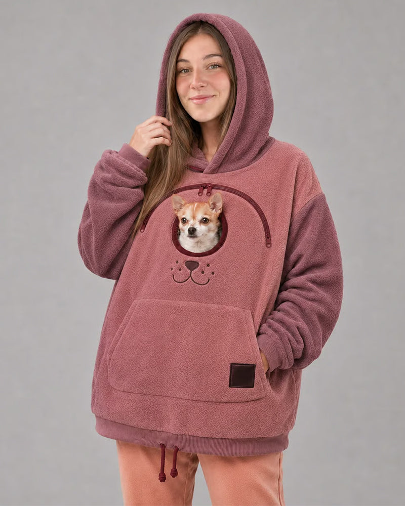 Hoodie Capuche Fermeture Éclair Animal
