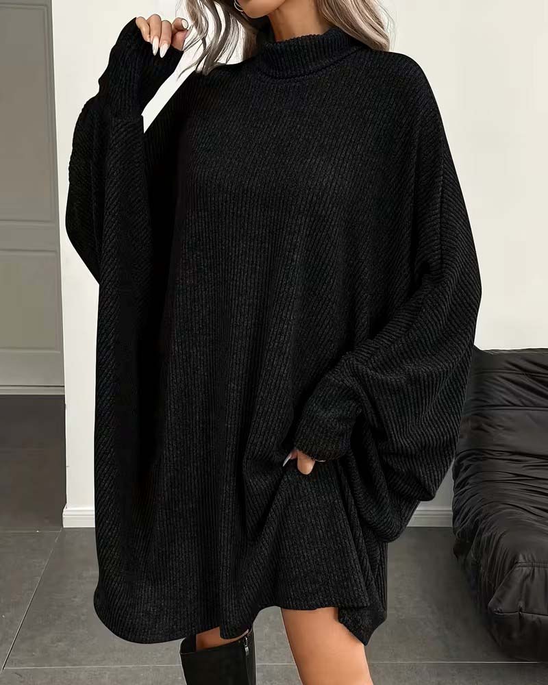 Robe Manche Chauve-Souris Mini