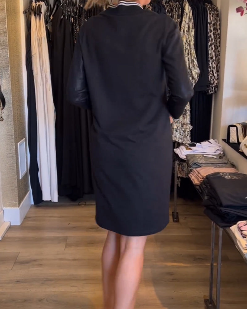 Robe décontractée à imprimé lettre