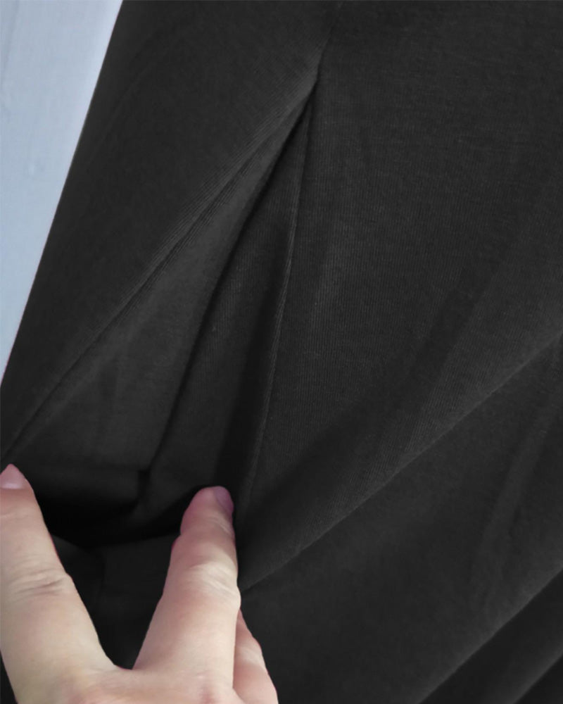 Robe Unie Lâche Poche Maxi