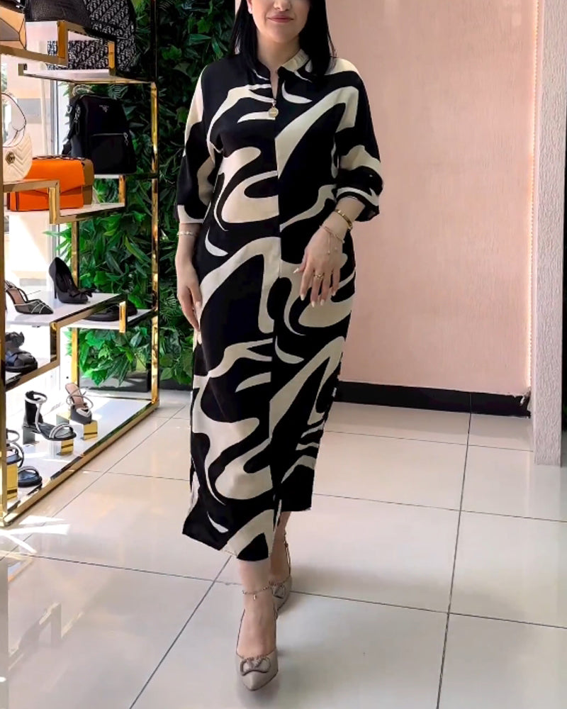 Robes aux couleurs et imprimés contrastés