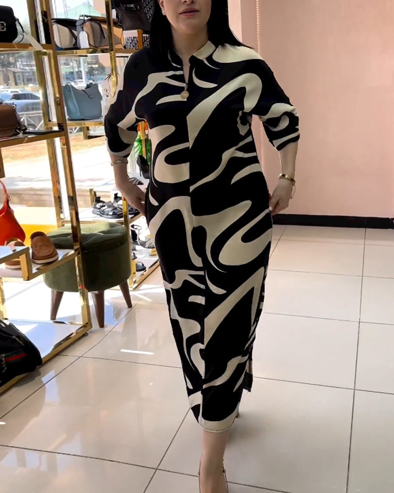 Robes aux couleurs et imprimés contrastés