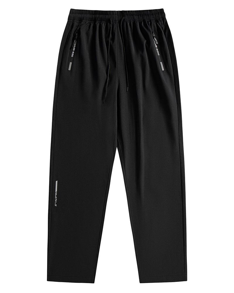 Pantalon Élastique Cordon Lettre Imprimé