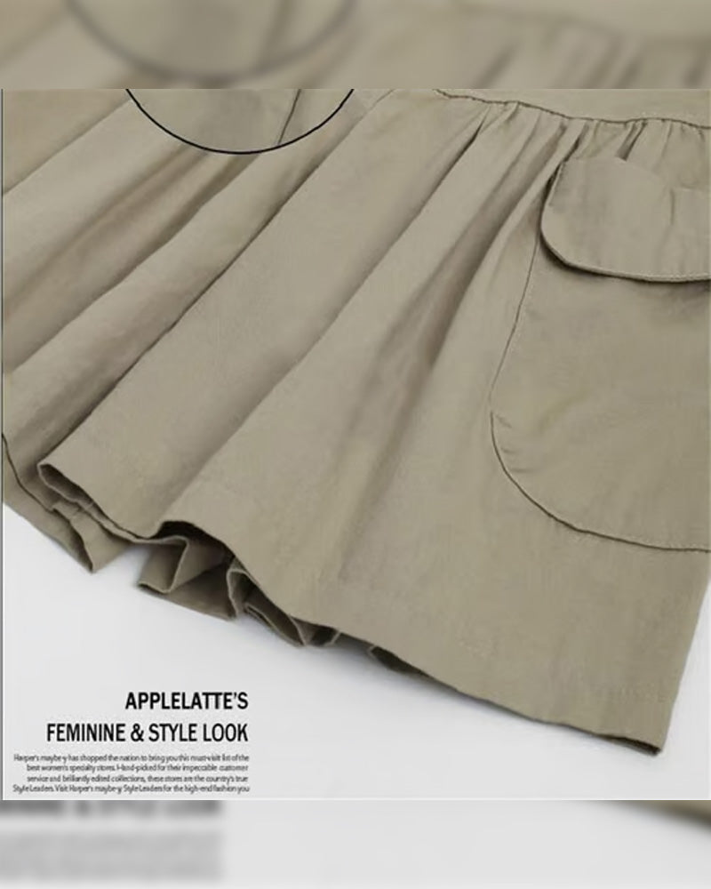 Shorts Amples Taille Haute Affinant