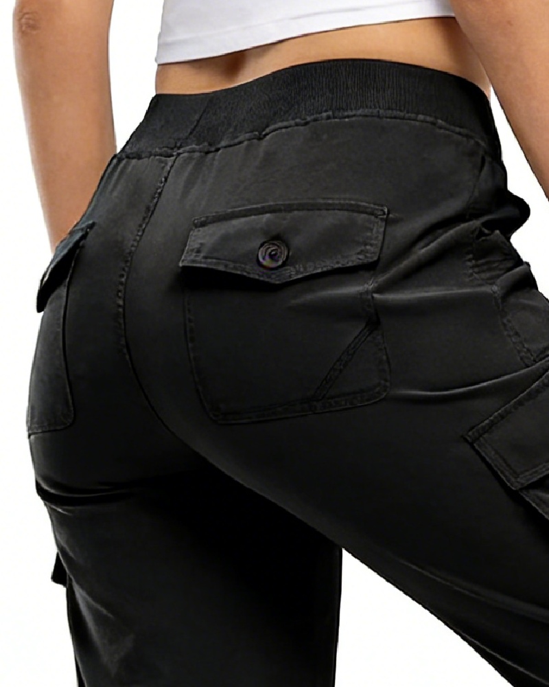 Pantalon Décontracté Court Multi-Poche Randonnée